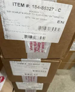 pokemon scarlet violet sleeved booster Case-144 Packs.. - Image 1