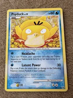 2009 Pokemon TCG Platinum Psyduck Lv.19 HP 60 Regular Non-holo 87/127 LP MP - Image 1