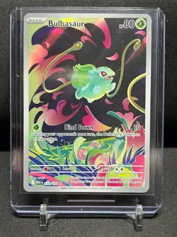 Bulbasaur 133/132 IR Illustration Rare Holo Pokemon 2025 Mega Evolution NM - Image 1
