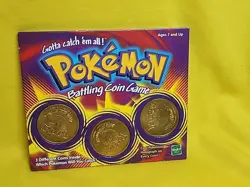 1999 Pokemon Battling Coin Game 3 Coins Opened /case 12 - Image 2