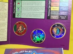 1999 Pokemon Battling Coin Game 3 Coins Opened /case 12 - Image 5