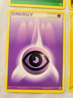Pokemon e-Reader Energy 6 Lot Water, Fire, Grass, Fight, Lightning, Psychic (MP) - Image 5