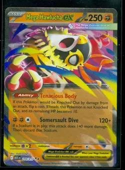 Pokemon MEGA HAWLUCHA EX 116/217 - Ascended Heroes - ULTRA RARE HOLO - MINT - Image 1