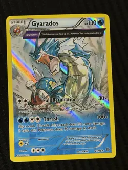 Gyarados FULL ART Cosmos Reverse Holo 21/98 XY Ancient Origins Pokemon LP - Image 1
