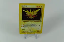 Pokemon TCG Zapdos 15/62 Fossil Set 1999-2000 Rare Holo(Cosmos) Vintage- DMG - Image 1