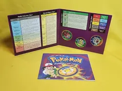 1999 Pokemon Battling Coin Game 3 Coins Opened /case 11 - Image 4