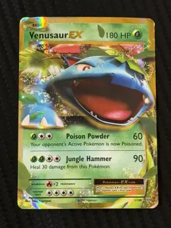 Pokemon TCG Venusaur EX 1/108 XY Evolutions 2016 Holo Ultra Rare - Image 1