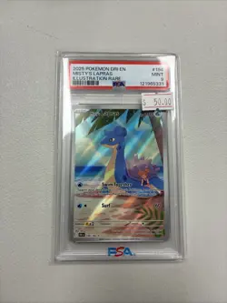 Pokemon Misty’s Lapras Illustration Rare 194/182 Psa 9 - Image 1