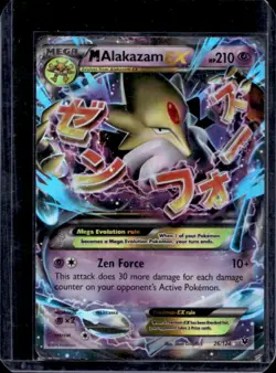 2016 Pokemon XY Fates Collide Mega Alakazam EX Holo #26/124 - Image 1