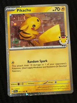 Pikachu 051/162 Pokemon Day 2026 Stamped Cosmos Holo Promo Pokemon NM - Image 1