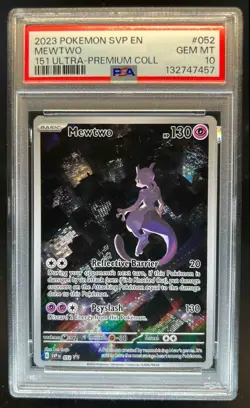 2023-25 Pokemon SV Black Star Promos - SVP EN Mewtwo #052 PSA 10 - Image 1