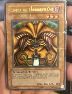 Exodia the Forbidden One LOB-124 The Legend of Blue Eyes White Dragon Creases Hp - Image 1