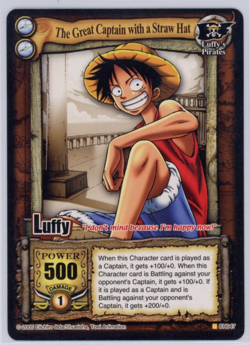 The Great Captain With A Straw Hat VINTAGE LUFFY One Piece 2005 Near Mint Read - Image 1