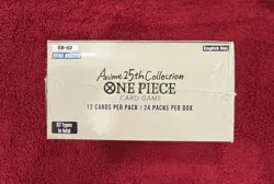 One Piece Anime 25th Collection Booster Box EB-02 Factory Sealed W Acrylic Case - Image 4