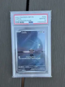 Pokemon TCG Cleffa Obsidian Flames Illustration Card PSA 10 English - Image 1