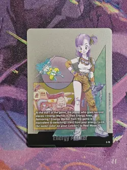 Energy Marker E-73 Silver Bulma Manga Booster 02 Dragon Ball Card English - Image 1