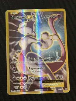 Pokemon Mewtwo EX TCG Full Art Holo Card 103/108 XY Evolutions - Image 1