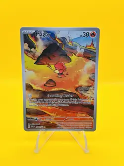 Pokemon Paradox Rift Magby Full Art Illustration Ultra Rare Card 186/182 - Image 1
