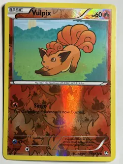 Vulpix Reverse Holo Dragons Exalted 18/124 MP-LP Pokemon Card - Image 1