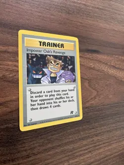Pokemon TCG Card Team Rocket Set 76/82 - Imposter Oak's Revenge Trainer NM - Image 3