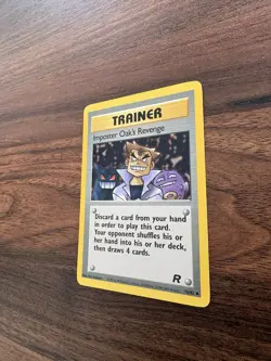 Pokemon TCG Card Team Rocket Set 76/82 - Imposter Oak's Revenge Trainer NM - Image 4