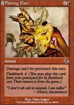 1x Flaring Pain Moderate Play MTG Magic - Kid Icarus - - Image 1