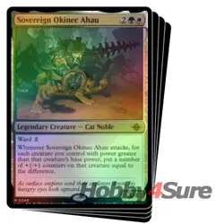 Foil Sovereign Okinec Ahau X4 M/NM Magic MTG The Lost Caverns Of Ixalan - Image 1