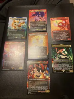 Sonic MTG Secret Lair Set (Non Foil Borderless) Near Mint - Image 1