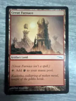 Magic the Gathering 2003 Mirrodin Great Furnace #282 - FREE SHIPPING - Image 1