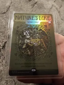 Nature's Lore ✨ Borderless FOIL ✨ MTG Prints Charming Secret Lair NM - Image 1