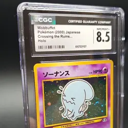Pokemon Wobbuffet Holo Rare Crossing the Ruins Japanese 2000 CGC 8.5 - Image 2