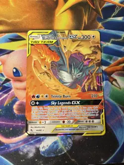Pokemon NM Moltres And Zapdos And Articuno GX Hidden Fates 44/68 - Image 5