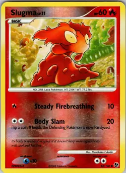 Slugma Common Reverse Holo Great Encounters 83/106 MP - Pokemon TCG - Image 1