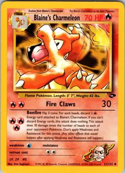 Blaine's Charmeleon Uncommon Gym Challenge 031/132 NM - Pokemon TCG - Image 1