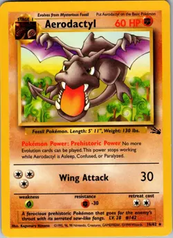 Aerodactyl (16) Rare Fossil 16/62 NM - Pokemon TCG - Image 1