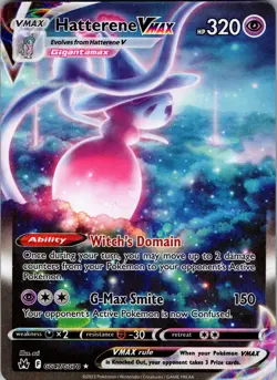 Hatterene VMAX Ultra Rare Crown Zenith: Galarian Gallery GG47/GG70 NM - Pokemon - Image 1