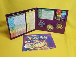 1999 Pokemon Battling Coin Game 3 Coins Opened /case 15 - Image 4