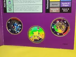 1999 Pokemon Battling Coin Game 3 Coins Opened /case 15 - Image 5