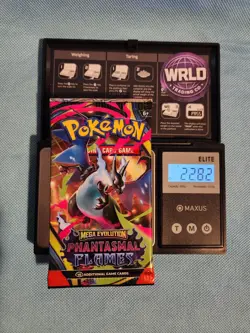 (VERY HEAVY)🔥 22.82g Pokemon TCG Phantasmal Flames Booster Pack Factory Sealed✅ - Image 1