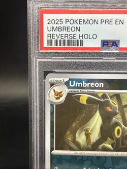 2025 Pokemon Umbreon Reverse Holo Prismatic Evolutions 059/131 PSA 10 - Image 3