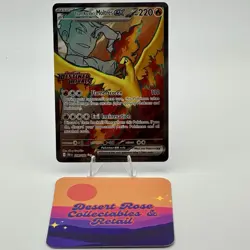 Pokemon TCG Team Rocket's Moltres ex 208/182 Stamped GameStop Exclusive Promo - Image 1