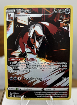 Pokemon Crown Zenith Thievul GG17/GG70 Galarian Gallery Pack Fresh - Image 1