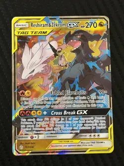 Reshiram & Zekrom GX - Tag Team (157/236) - Holo Pokemon TCG: Cosmic Eclipse - Image 1