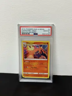 2018 Pokemon Sun & Moon Charizard Holo #3 Dragon Majesty PSA 10 - Image 1