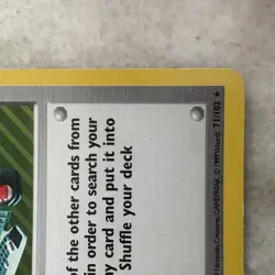 Pokemon TCG Computer Search Base Set 71/102 Regular Shadowless Rare MP - Image 4