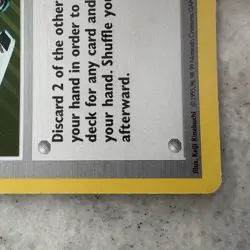 Pokemon TCG Computer Search Base Set 71/102 Regular Shadowless Rare MP - Image 5