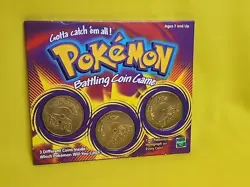 1999 Pokemon Battling Coin Game 3 Coins Opened /case 14 - Image 2