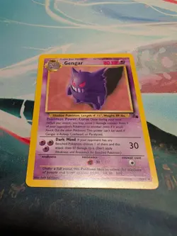 Pokemon Gengar 20/62 Non Holo Fossil Unlimited LP MP+ - Image 1