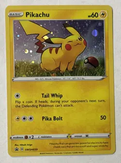 Pikachu SWSH039 Cosmos Holo Pokemon TCG Black Star Promo Ungraded - Image 1