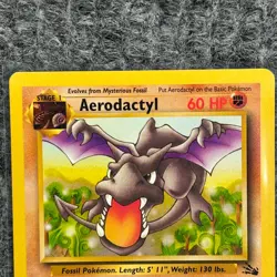 Vintage Pokemon Fossil Aerodactyl 16/62 Holo Rare NM - Image 3